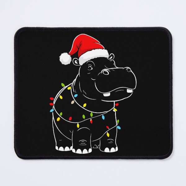 Item preview, Funny Santa Hippopotamus Christmas Lights Hippo Xmas Lover Gift For Men Women Kids designed and sold by JUSTBEELEGANT.