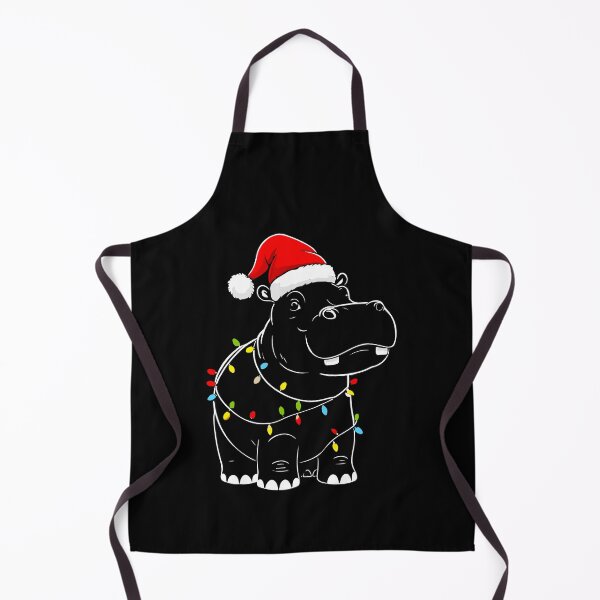 Item preview, Funny Santa Hippopotamus Christmas Lights Hippo Xmas Lover Gift For Men Women Kids designed and sold by JUSTBEELEGANT.