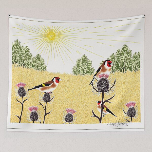 Item preview, Goldfinches on thistles designed and sold by DJVYEATES.