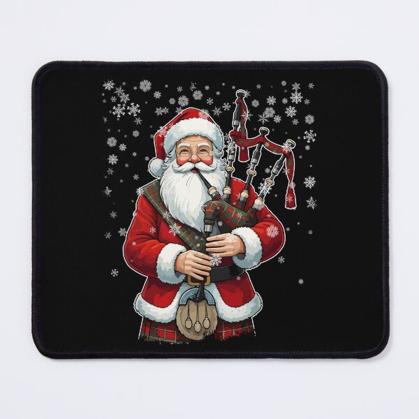 Item preview, Santa Claus Playing Bagpipes - Funny Bagpiper Player Xmas Lover Gift For Men Women Kids designed and sold by JUSTBEELEGANT.