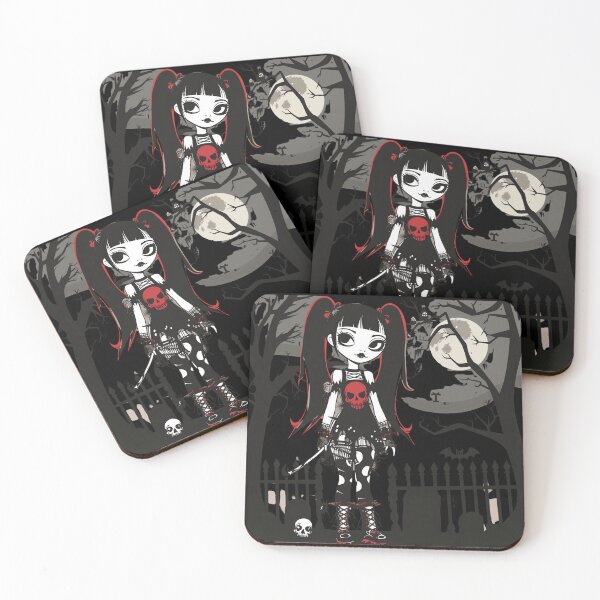 Item preview, Lil Dead Goth Doll in the Cemetary designed and sold by PitchBlackIcon.