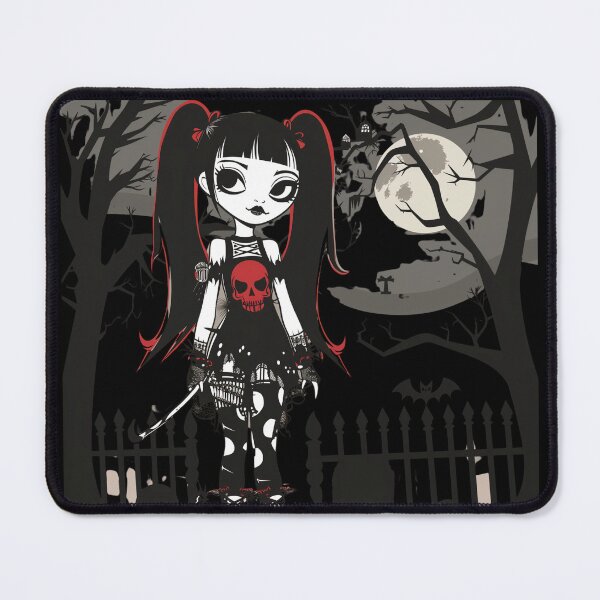 Item preview, Lil Dead Goth Doll in the Cemetary designed and sold by PitchBlackIcon.