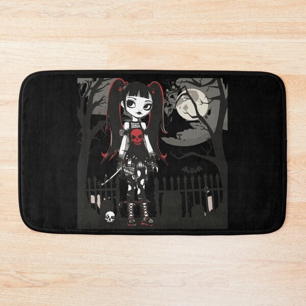 Item preview, Lil Dead Goth Doll in the Cemetary designed and sold by PitchBlackIcon.
