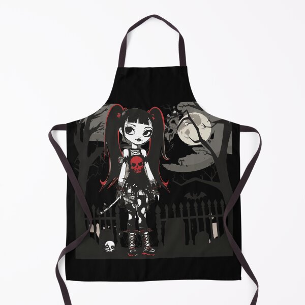 Item preview, Lil Dead Goth Doll in the Cemetary designed and sold by PitchBlackIcon.