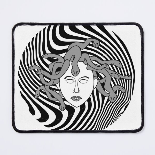 Item preview, Medusa head with swirl, brain wash, tv, manipulation designed and sold by Amy-has-a-Shop.