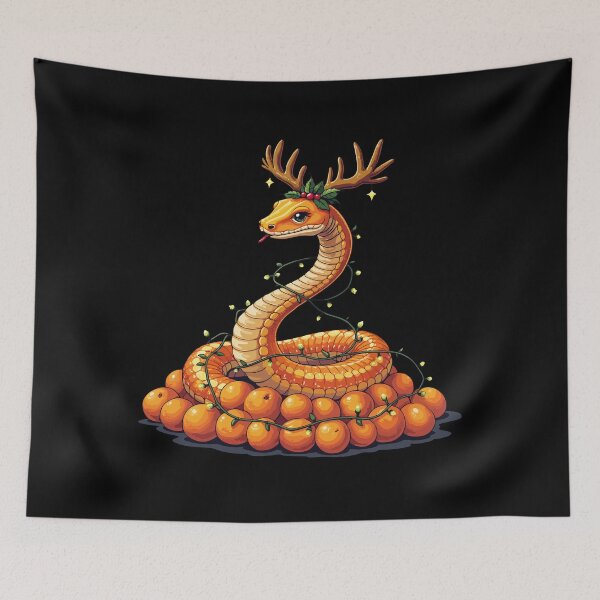 Item preview, snake christmas designed and sold by Krasnovaovaova.