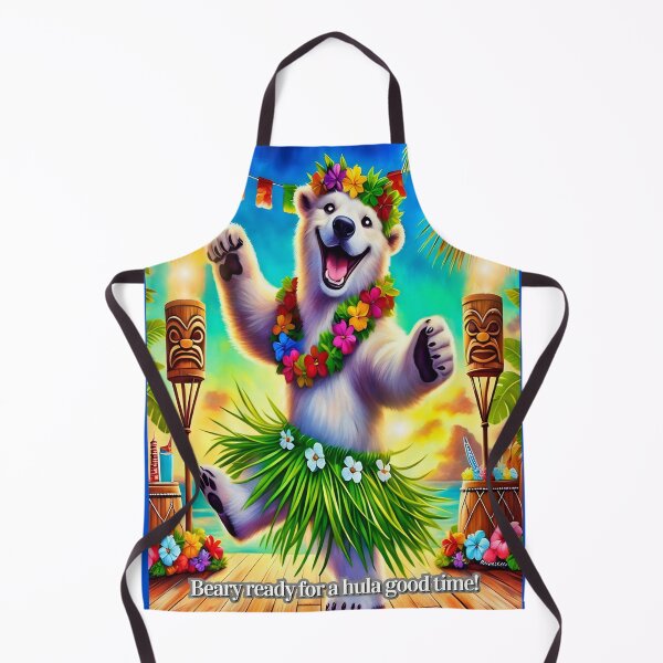 Item preview, Gleeful Polar Bear Hawaiian Party Vibes designed and sold by gleefulme.
