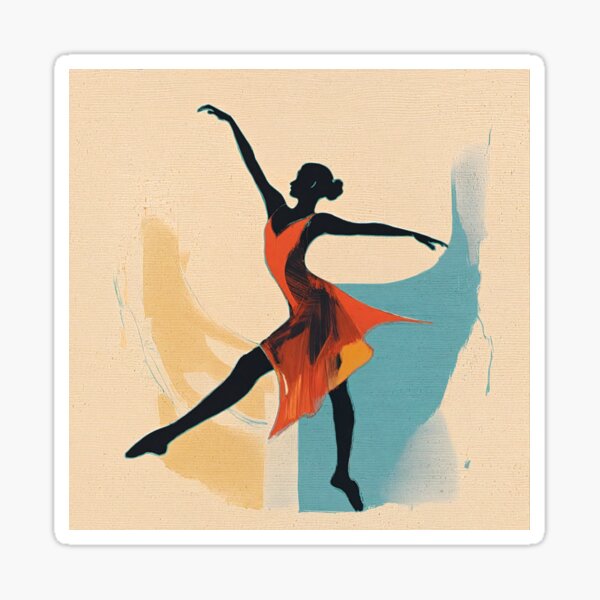 Dancing Ballerina 2 Sticker