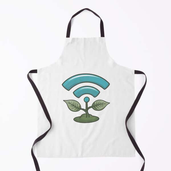 Item preview, Plant With WiFi Signal Leaves Gift For Nature And Tech Lovers designed and sold by CosmicFreedom9.