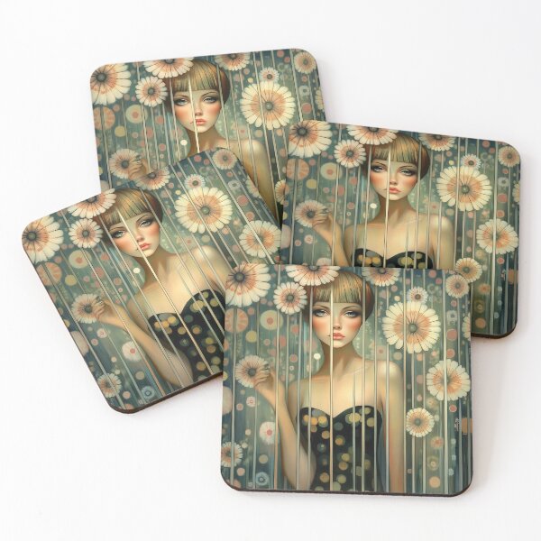 Item preview, Flower Girl No 5. Female and Floral design. designed and sold by Shoot-The-Moon.