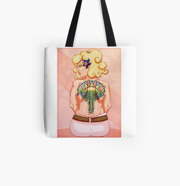 Tattoos of the Sun All Over Print Tote Bag