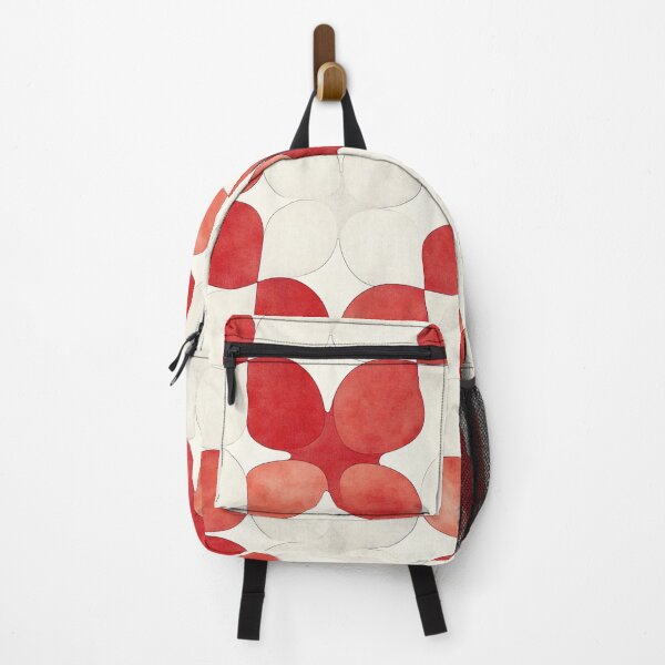 Item preview, Retro Cloverleaf - Red and White Geometry designed and sold by MindKunst.