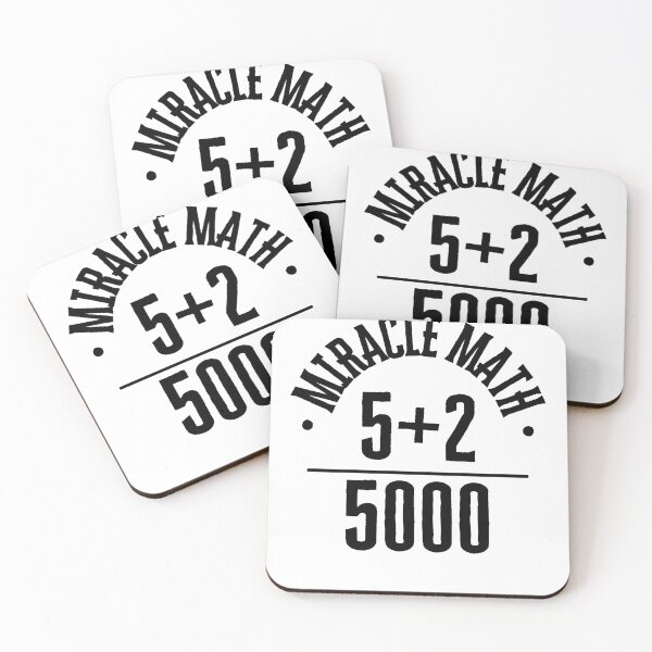 Item preview, Miracle Math 5+2=5000 Jesus feeds the 5000 BL designed and sold by GFamilyC.