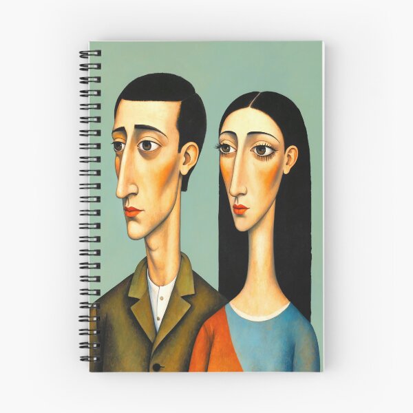 Item preview, Modernist Portrait of a Curious Couple 6 designed and sold by Yontartov.