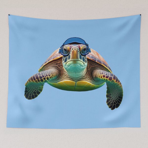 Item preview, Turtle in South Florida Lake in Goggles designed and sold by KVB Design.