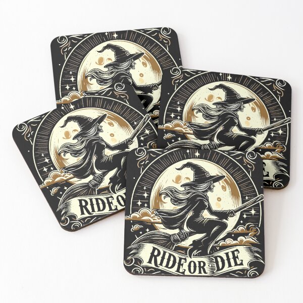 Item preview, Moonlit Witch Ride Vintage Illustration designed and sold by Artbyminga.