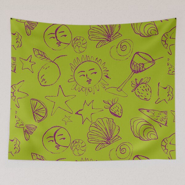 Item preview, of Bloomsbury Set and Charleston Farmhouse-Inspired Celestial Coastal Line Art - Illustration Jemma Jamie Skidmore  designed and sold by Jemma Jamie Skidmore.