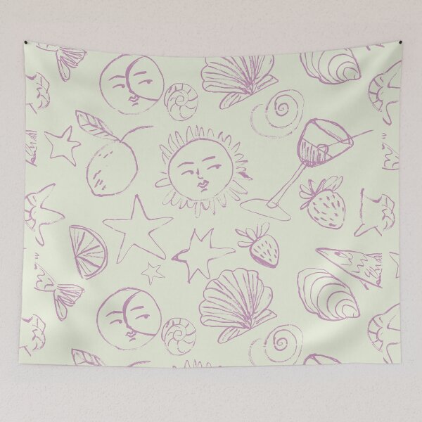 Item preview, Bloomsbury Set and Charleston Farmhouse-Inspired Celestial Coastal Line Art - Illustration Jemma Jamie Skidmore  designed and sold by Jemma Jamie Skidmore.
