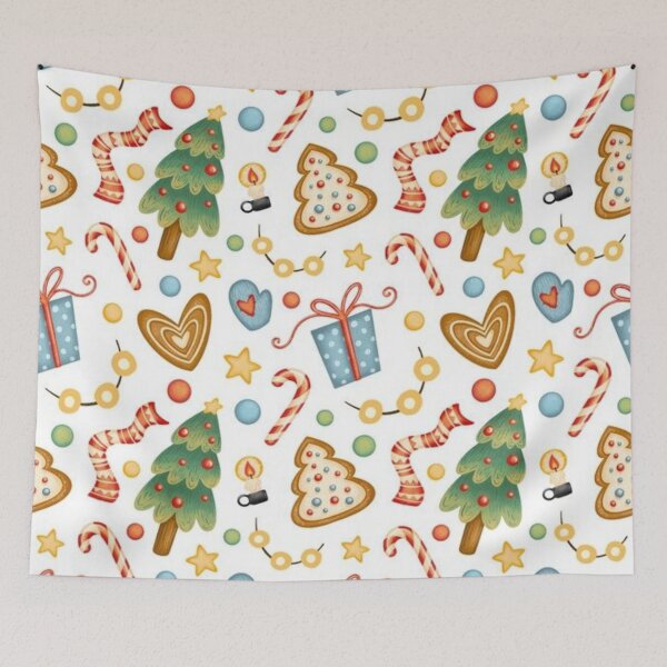 Item preview, Festive White Cat designed and sold by JonysCreativeDesigns.