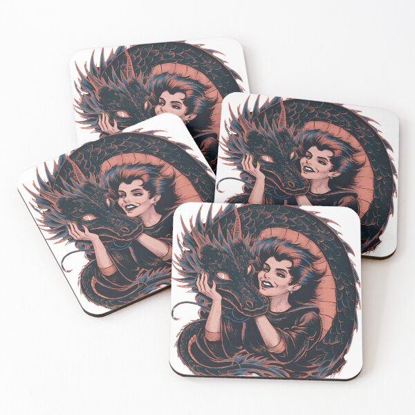 Item preview, Beautiful Vintage Dragon Lover Fantasy Art Illustration designed and sold by Khoulaly    ⭐⭐⭐⭐⭐.