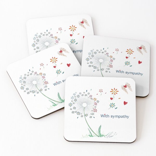 Item preview, With sympathy, Dragonfly illustration handmade by Pascale Breton designed and sold by Pascale Breton.