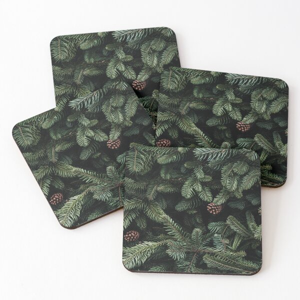 Item preview, Lush Evergreen Pine Needles with Pinecones designed and sold by DigitaICraft.