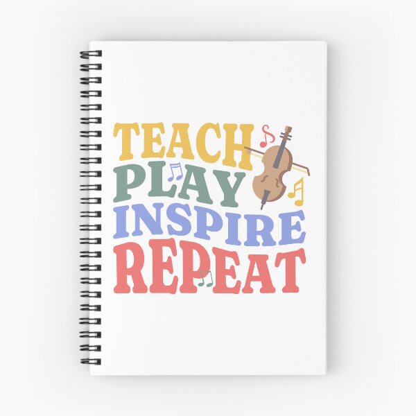 Item preview, Teach Play Inspire Repeat for cello teacher designed and sold by Elvin Dantes.