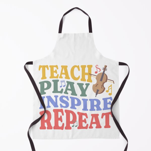 Item preview, Teach Play Inspire Repeat for cello teacher designed and sold by Elvin Dantes.