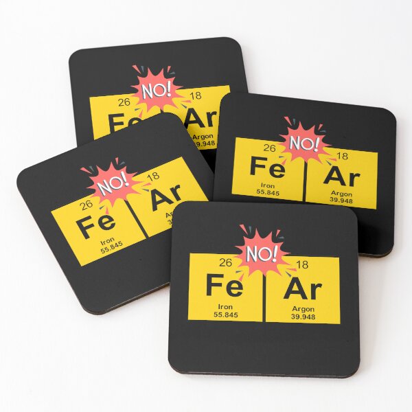 Item preview, Fear Chemical Element Mendelian Table Fun Cheerfully Vibes Retro Art Design designed and sold by Kia Blaze.