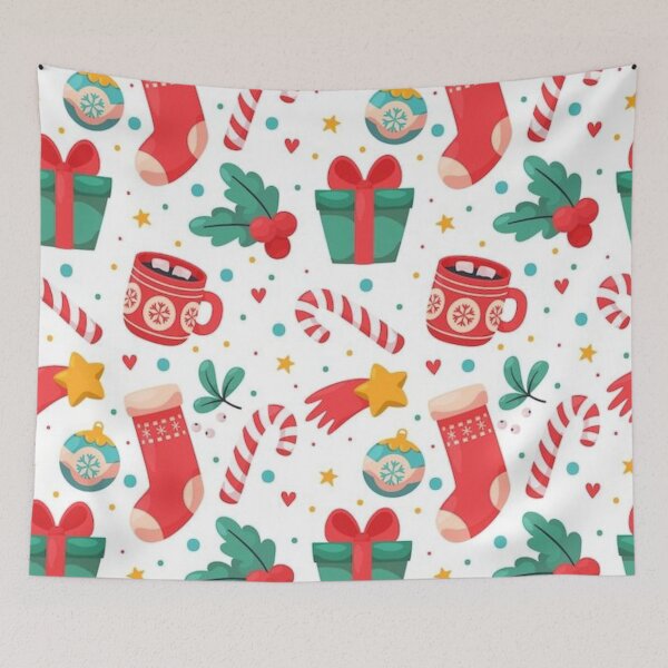 Item preview, Festive White Cat designed and sold by JonysCreativeDesigns.