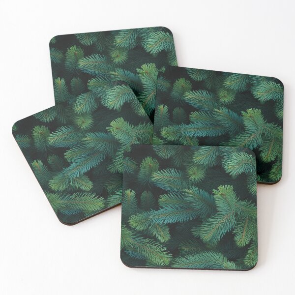 Item preview, Dark Evergreen Pine Branches designed and sold by DigitaICraft.