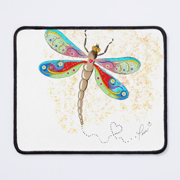 Item preview, With Sympathy, Dragonfly illustration handmade by Pascale Breton designed and sold by Pascale Breton.