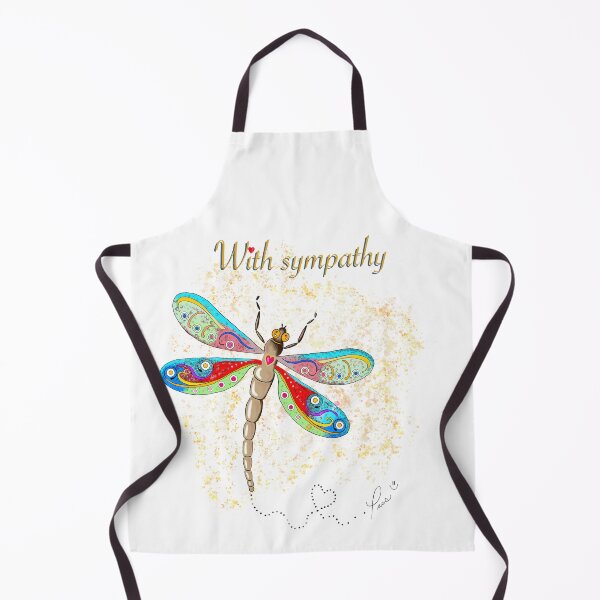 Item preview, With Sympathy, Dragonfly illustration handmade by Pascale Breton designed and sold by Pascale Breton.