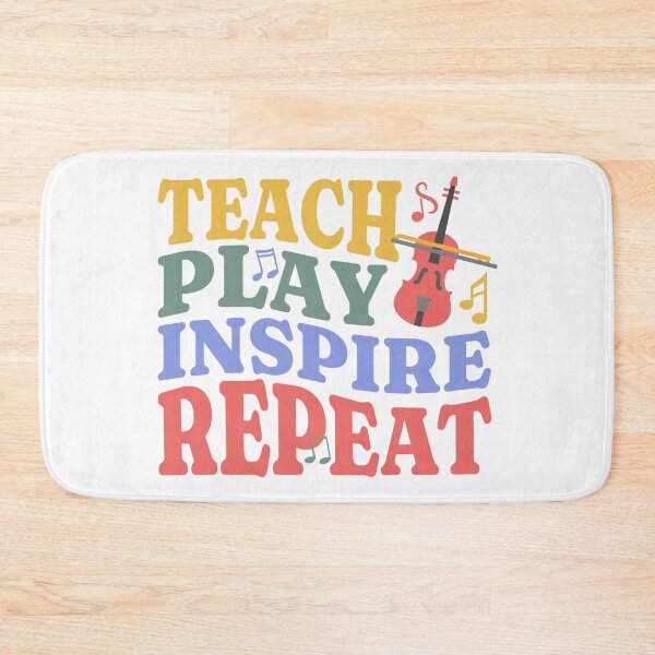 Item preview, Teach Play Inspire Repeat for violin teacher designed and sold by Elvin Dantes.