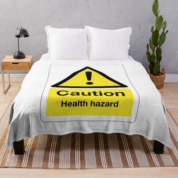 Item preview, Caution: Health Hazard Sign (on white) designed and sold by STUDIO-72.