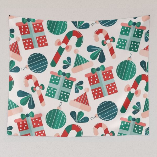 Item preview, Festive White Cat designed and sold by JonysCreativeDesigns.