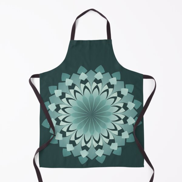 Item preview, Dark Turquoise Geometric Flower designed and sold by DHTDesigns.