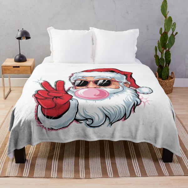 Item preview, Retro Santa Christmas Blowing Bubble, Vintage Merry Christmas , Funny Santa With Sunglasses Xmas Holiday Sublimation designed and sold by Bouchey.