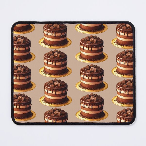 Item preview, Decadent Chocolate Crumble Cake on Gold Plate designed and sold by CriaCreative.