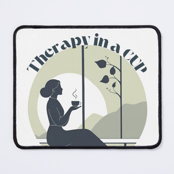 Item preview, Therapy in a cup design for coffee and tea lovers designed and sold by Little Miss Bee.