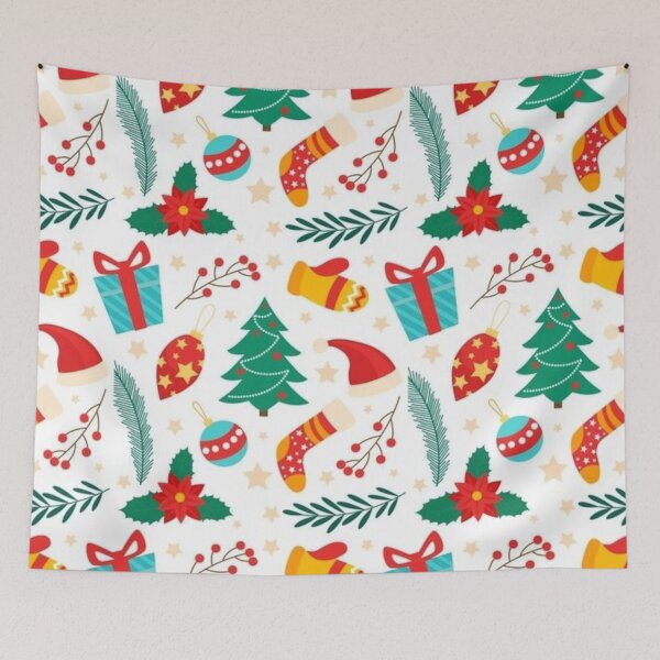 Item preview, Festive White Cat designed and sold by JonysCreativeDesigns.