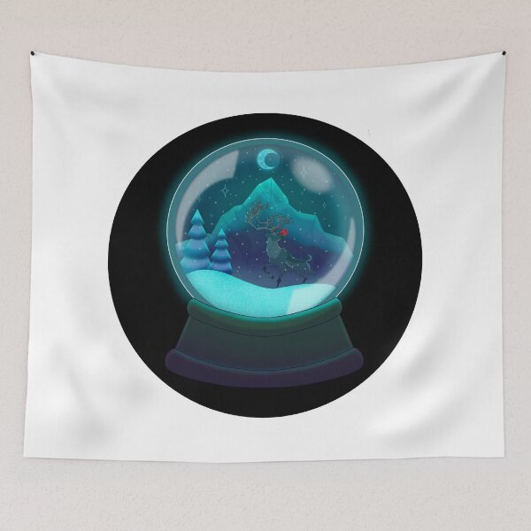 Item preview, Reindeer Snow Globe designed and sold by Upbeat-Cryptid.