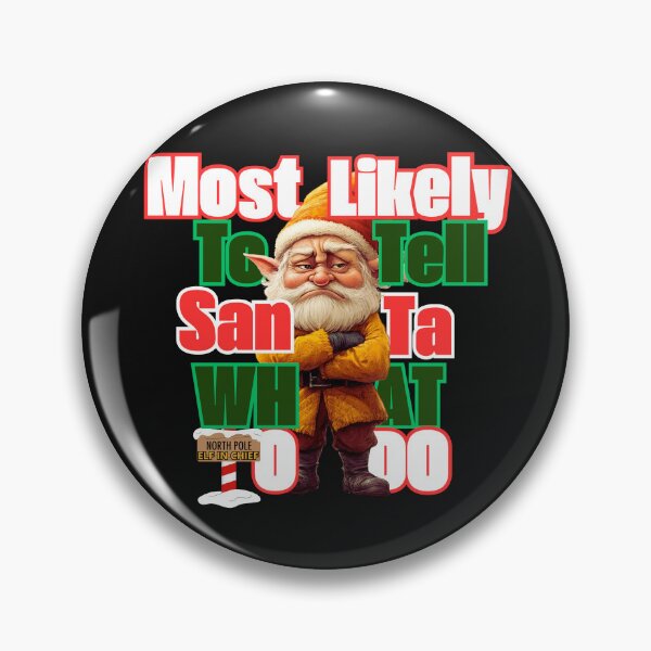 Item preview, Santa's Boss Elf Funny Christmas Humor designed and sold by DominEdge.
