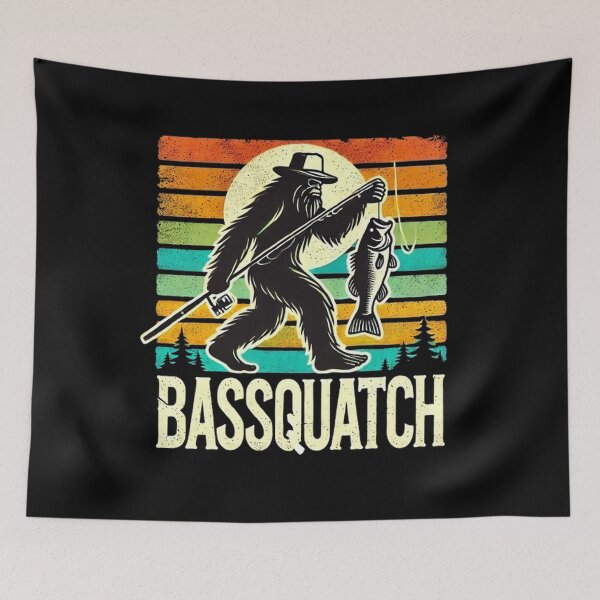 Item preview, Funny Bigfoot Fishing Outdoor Fishing Gifts For Men Women designed and sold by SztylishDesigns.