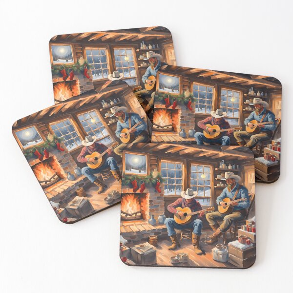 Item preview, Cowboy's Winters Night designed and sold by Paw's Arts.