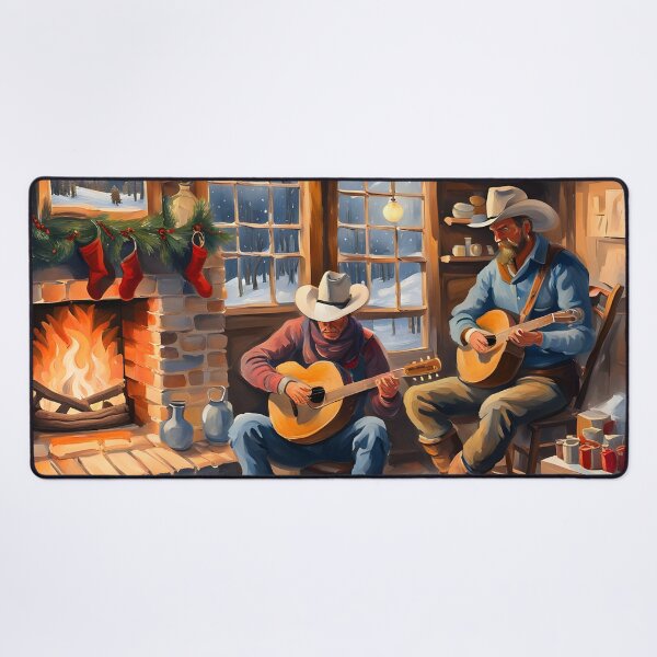 Item preview, Cowboy's Winters Night designed and sold by Paw's Arts.