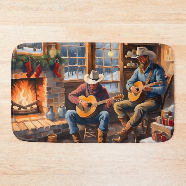 Item preview, Cowboy's Winters Night designed and sold by Paw's Arts.