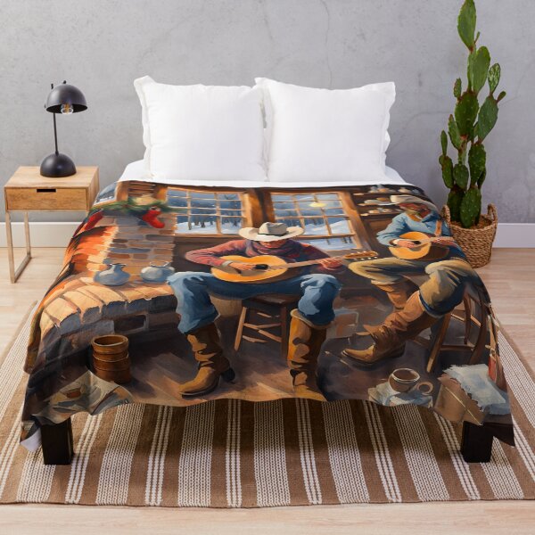 Item preview, Cowboy's Winters Night designed and sold by Paw's Arts.