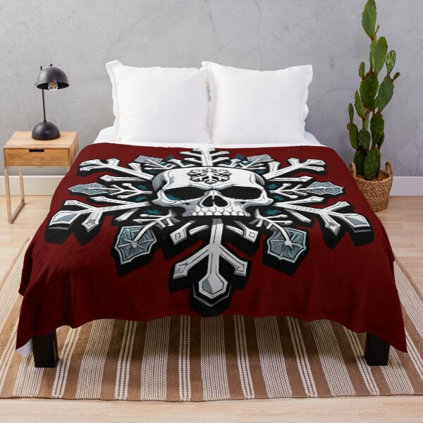 Item preview, Skull snowflake holiday design designed and sold by Heaven Welch.