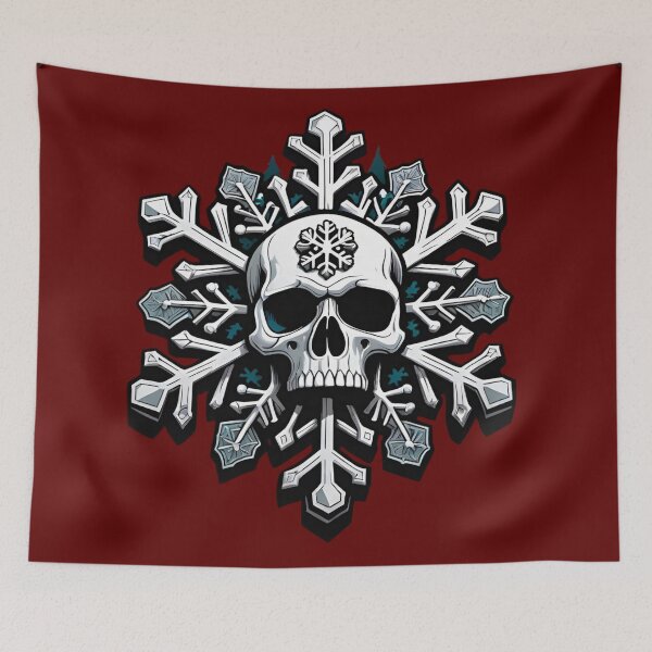 Item preview, Skull snowflake holiday design designed and sold by Heaven Welch.